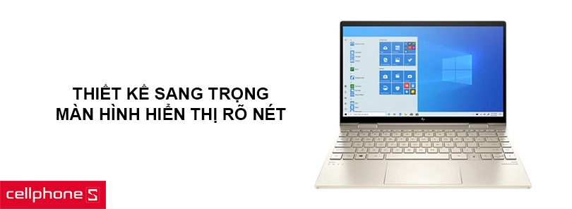 Thiết kế sang trọng với màn hình 13 inch, hiển thị rõ nét