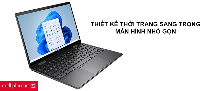 Thiết kế thời trang sang trọng, màn hình nhỏ gọn