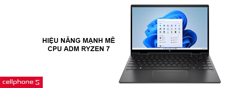 Hiệu năng mạnh mẽ với CPU AMD Ryzen 7, khả năng ép xung cao