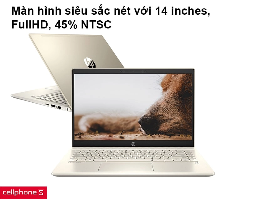 Màn hình siêu sắc nét với 14 inches, FullHD, 45% NTSC