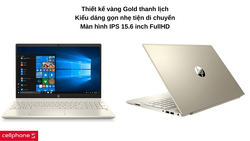 Màn hình 15.6 inch FHD với thiết kế thanh lịch, kiểu dáng gọn nhẹ