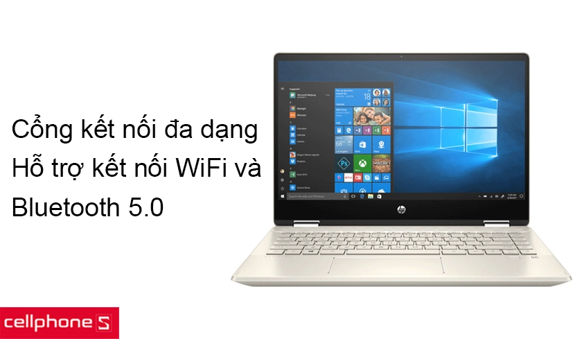 Đa dạng các cổng kết nối và kết nối không dây WiFi, bluetooth