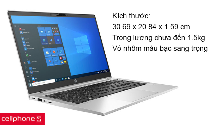 Thiết kế tinh tế, được hoàn thiện với vỏ nhôm cao cấp