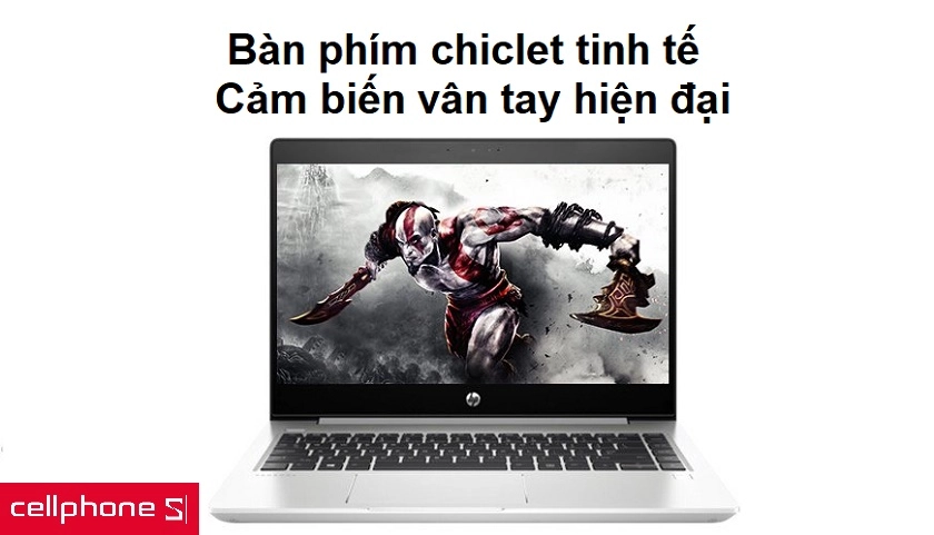 Sở hữu bàn phím chiclet tinh tế cùng công nghệ cảm biến vân tay hiện đại