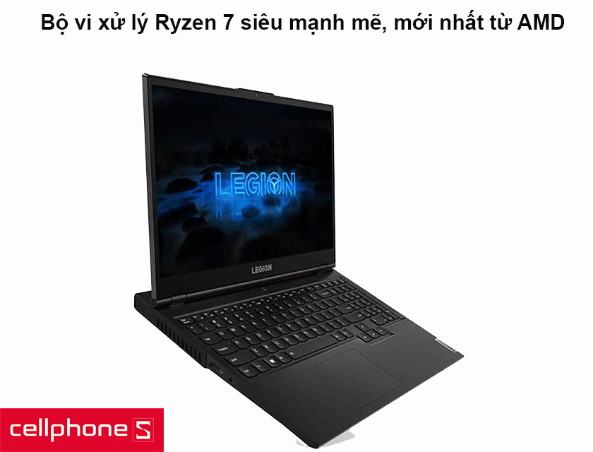 Laptop Lenovo gaming Legion 5 15ARH05 82B100BJVN