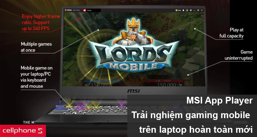 hỗ trợ chơi game Android với trình giải lập MSI App Player