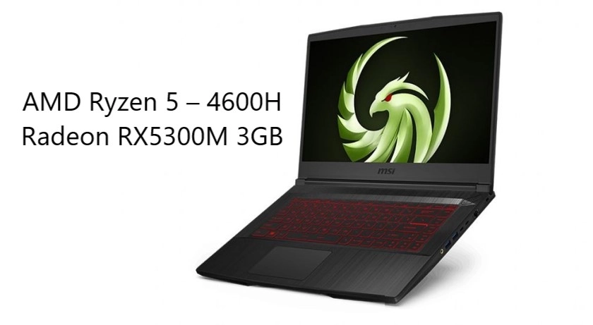 Vi xử lý Ryzen 5-4600H hiệu năng cao, đồ hoạt Radeon RX 5500M chiến tốt mọi tựa game