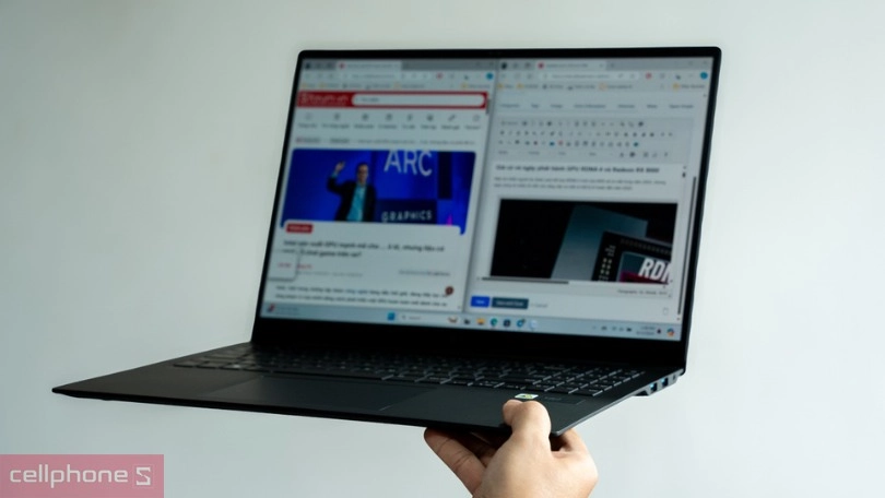 Kết nối laptop LG Gram 2024 Pro 16Z90SP-K.AH75A5