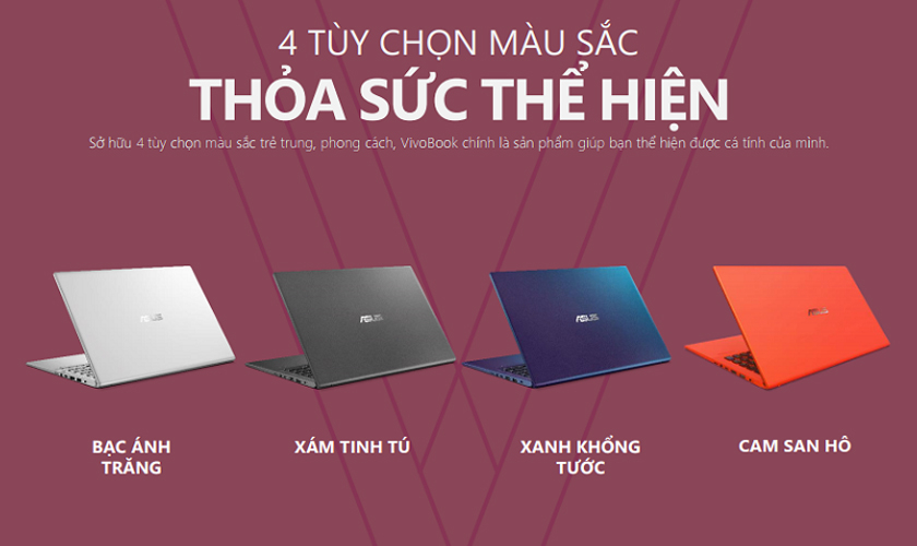 Màu sắc đa dạng phù hợp mọi phong cách, nặng 1.5kg, dày 19.5mm