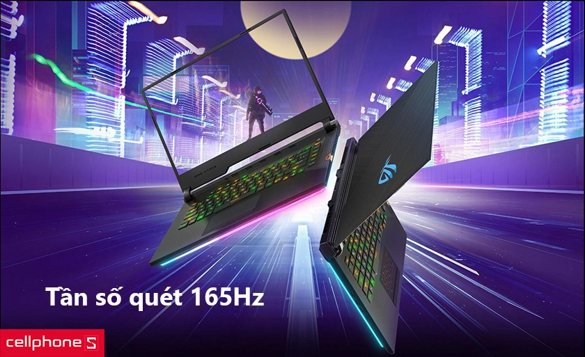 Màn hình đẳng cấp với tần số quét màn hình 165Hz