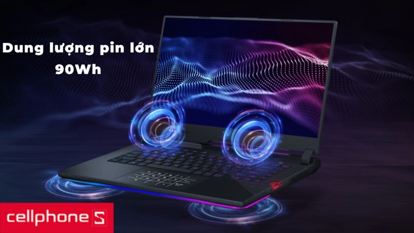 Hệ thống tản nhiệt, dung lượng pin 90Wh