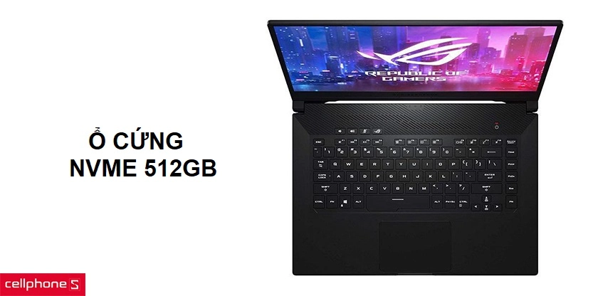Trang bị SSD NVMe M.2 PCIe 512GB