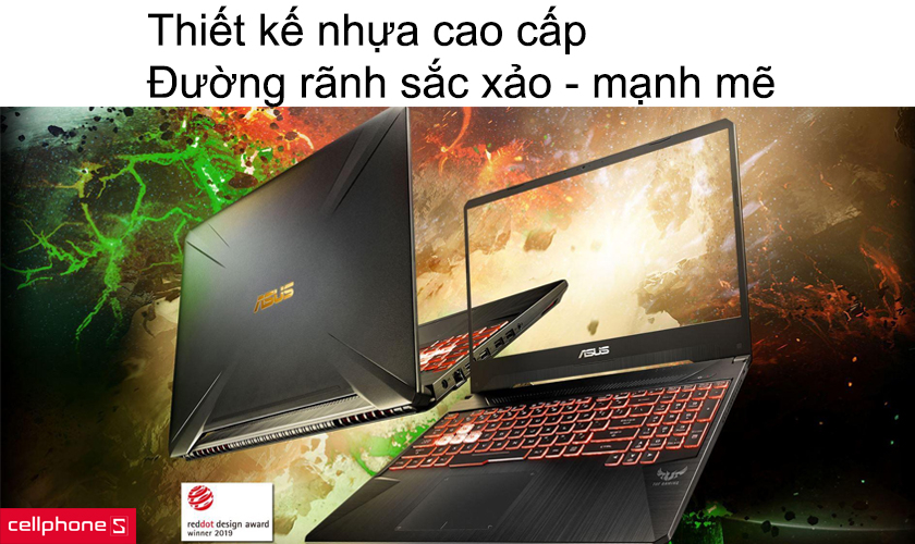 Thiết kế nhựa cao cấp, đường rãnh sắc xảo - mạnh mẽ