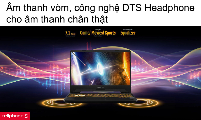 Âm thanh vòm, công nghệ DTS Headphone cho âm thanh chân thật