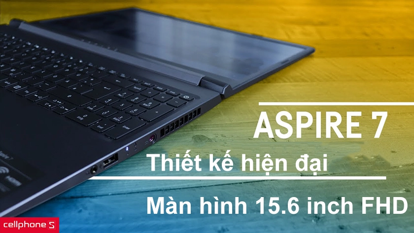 Thiết kế hiện đại, màn hình 15.6 inch FHD ấn tượng