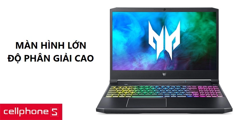 Màn hình kích thước chuẩn, chi tiết rõ nét