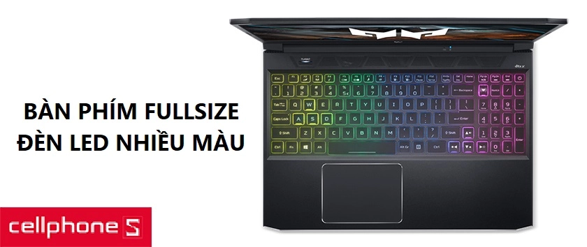 Thiết kế bàn phím đa màu