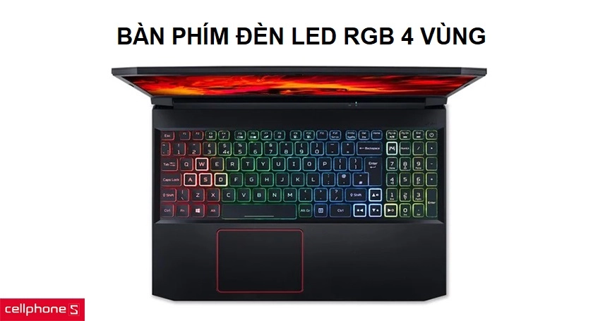 Bàn phím trang bị đèn LED RGB