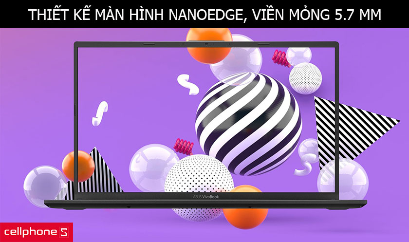 Thiết kế màn hình “không viền” tinh tế