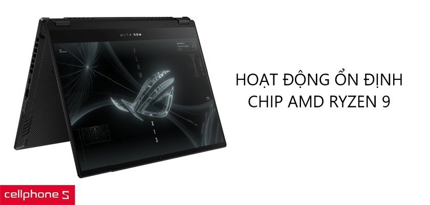Hiệu năng mượt mà với chip AMD Ryzen 9