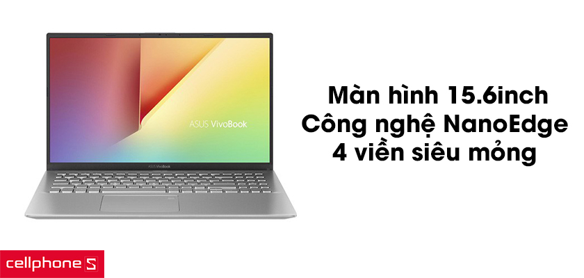 Màn hình 15.6inch, công nghệ NanoEdge 4 viền siêu mỏng