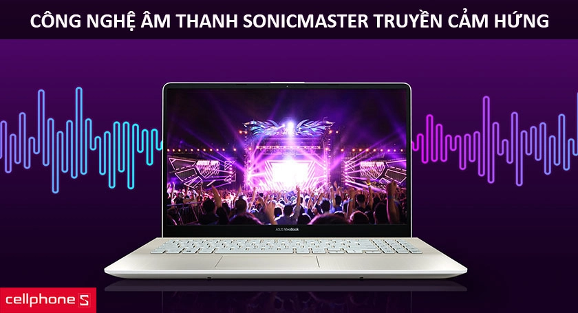 Âm thanh SonicMaster truyền cảm hứng, bàn phím có đèn nền