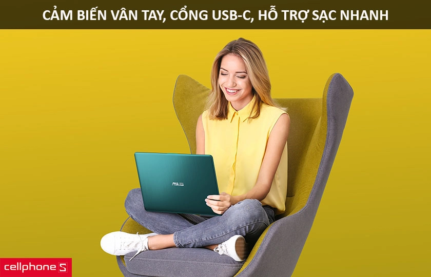 Tích hợp cảm biến vân tay, cổng USB-C truyền dữ liệu nhanh, hỗ trợ sạc nhanh