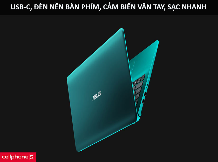 Cổng USB-C, bàn phím đầy đủ có đèn nền, cảm biến vân tay, sạc nhanh