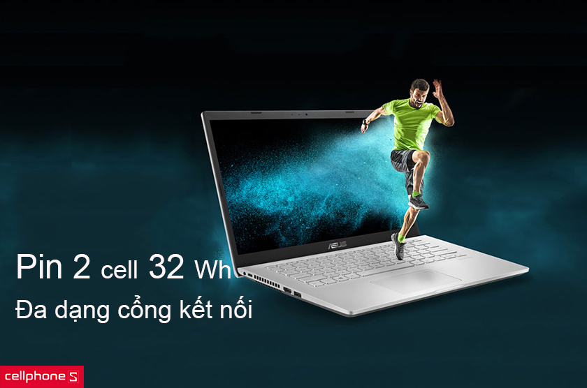 Thời gian sử dụng pin hơn 7 tiếng, đa dạng cổng kết nối