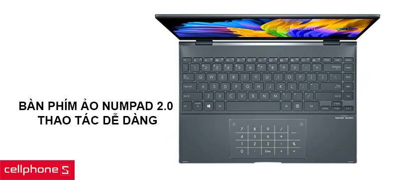 Bàn phím nhỏ gọn hiện đại, thao tác dễ dàng