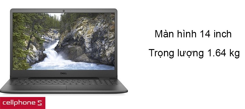 Được thiết kế đơn giản, có kích thước màn hình 14 inch