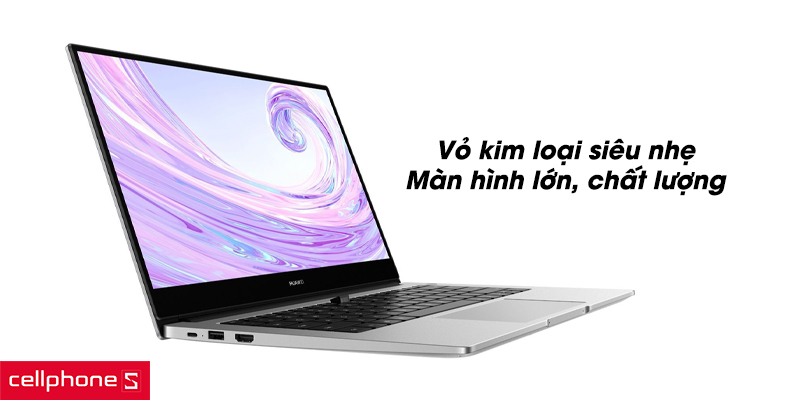 Laptop Huawei Matebook D14 mạnh mẽ, sang trọng, tính di động linh hoạt