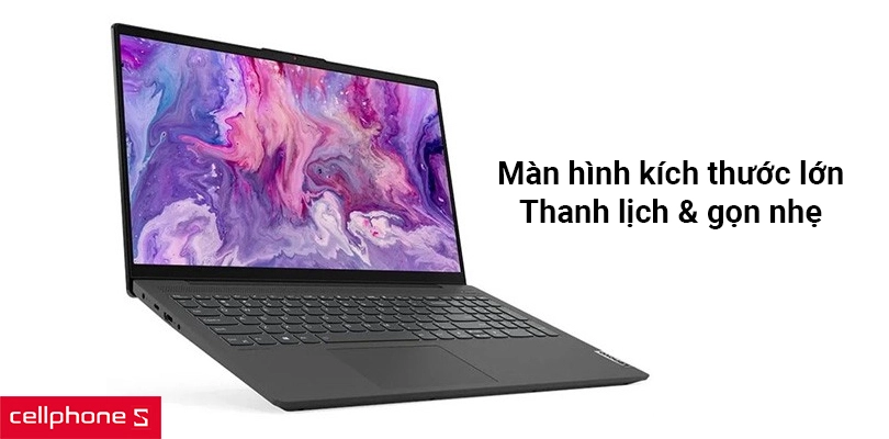 Tích hợp màn hình kích thước lớn trong kiểu dáng gọn nhẹ và thanh lịch