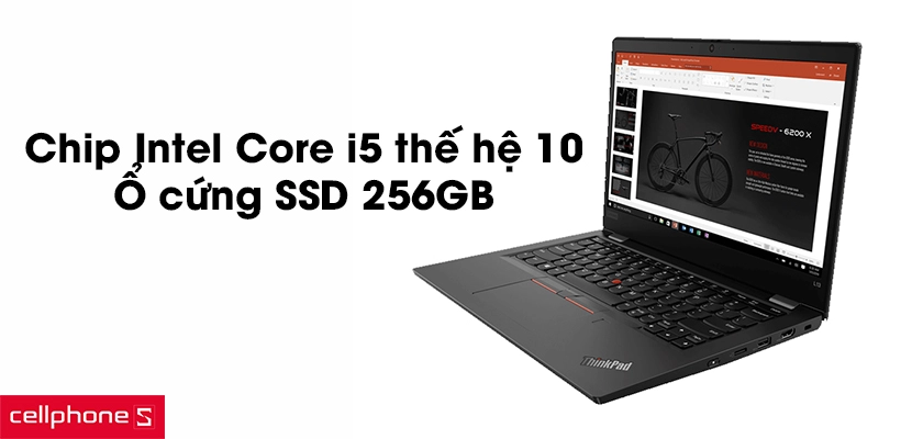 Chip Intel Core i5 thế hệ 10, ổ cứng SSD 256GB