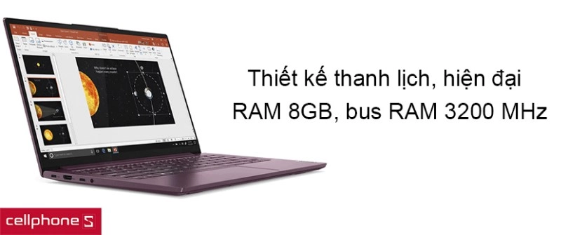 Thiết kế thanh lịch, hiện đại và khá mỏng nhẹ