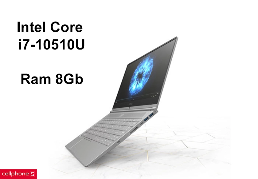 Chip Intel Core i7-10510U, Ram 8Gb