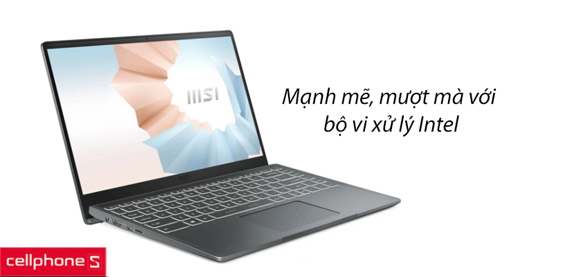 Mạnh mẽ, mượt mà với bộ vi xử lý Intel