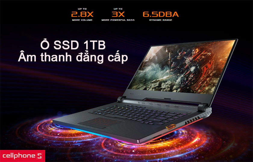 Bộ nhớ lưu trữ và truyền dữ liệu nhanh chóng với ổ SSD 1TB cùng chất âm tốt hơn