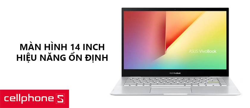 Trang bị màn hình LCD 14 inch, độ phân giải full HD