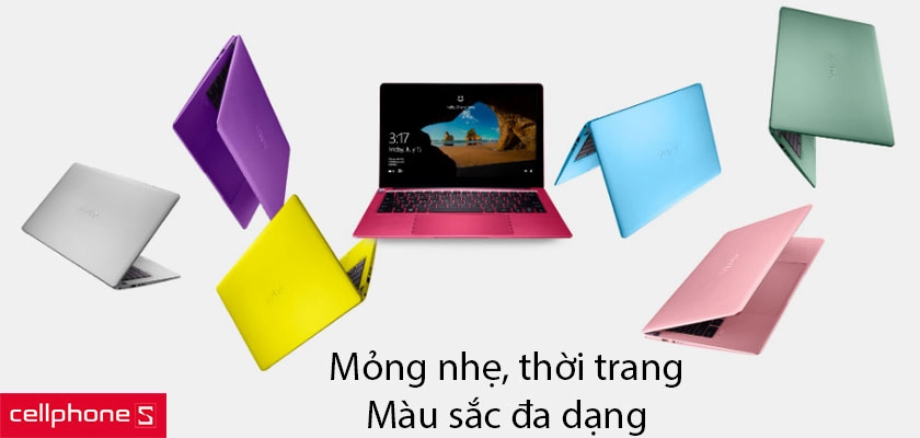 Thiết kế thời trang, màu sắc đa dạng