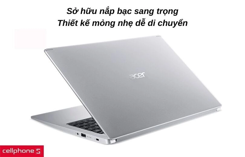 Thiết kế nắp bạc sang trọng, bàn phím tích hợp đầu đọc FPR