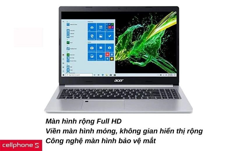 Viền màn hình siêu mỏng, công nghệ bảo vệ mắt