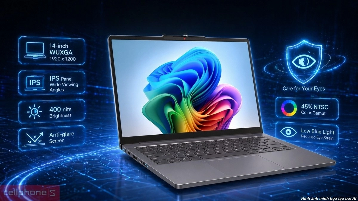 Màn hình trên laptop Lenovo IdeaPad Slim 3 14IPH11 83UQ002GVN