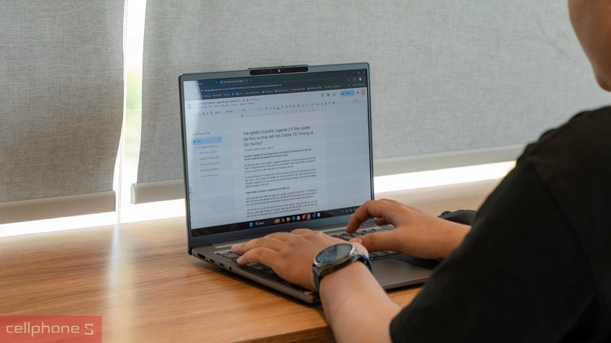 Pin, cổng kết nối của laptop Lenovo IdeaPad Slim 5 14AKP10 83HX00ABVN Ryzen AI 5