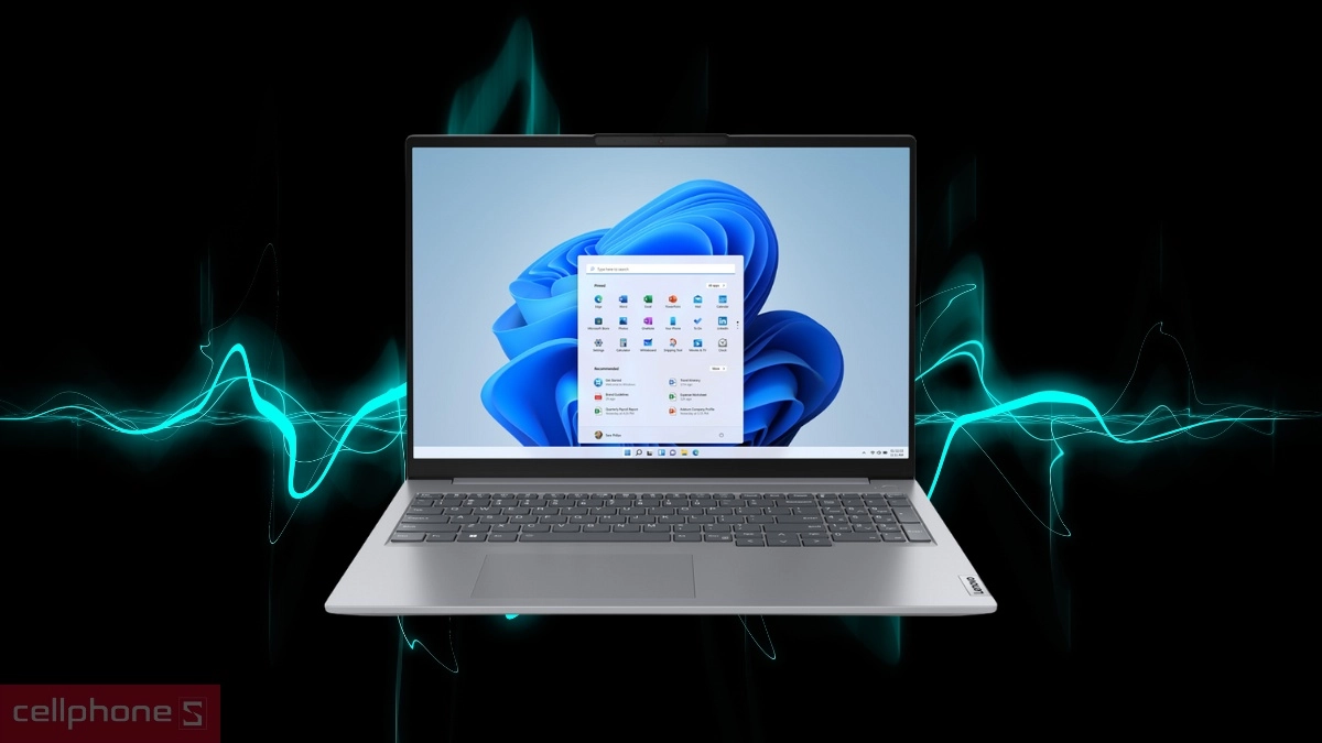 Lenovo ThinkBook 16 được trang bị hệ thống loa kép
