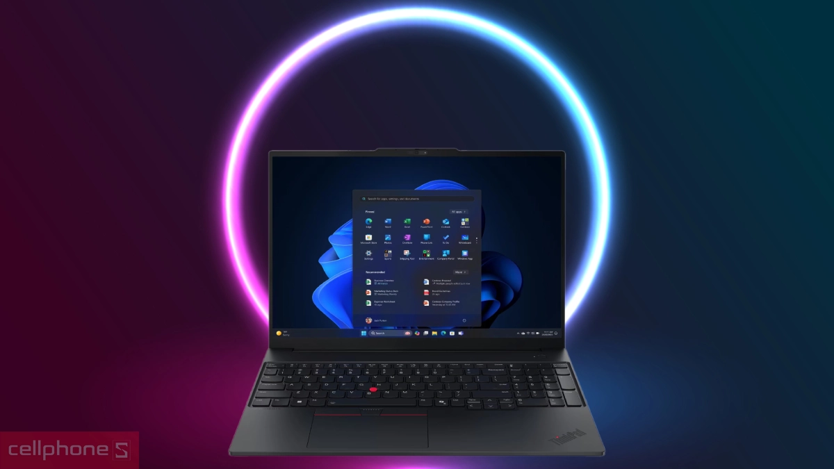 Hiệu năng AI mạnh mẽ của laptop Lenovo ThinkPad E16 Gen 3 21SR002NVN