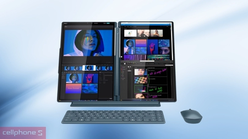 Màn hình, tần số quét của laptop Lenovo Yoga Book 9 14IAH10 83KJ001QVN