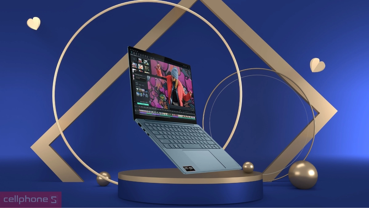 Lenovo Yoga Slim 7 14AKP10 83JY006PVN sở hữu thân nhôm nguyên khối 