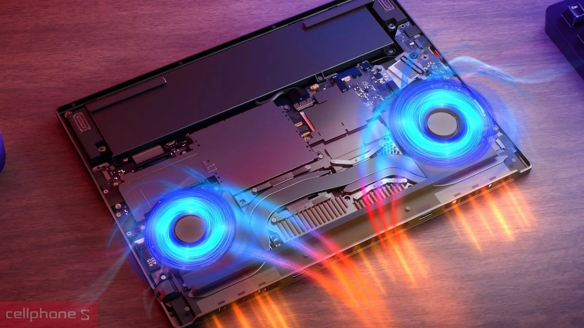 Lenovo Legion 5 Gen 10 tích hợp tản nhiệt Coldfront giữ bàn phím mát mẻ