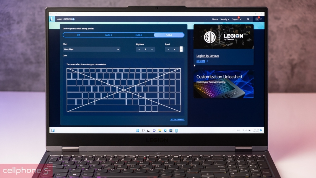 Lenovo Legion 5 tích hợp Lenovo AI Engine+ tối ưu hiệu năng theo thời gian thực